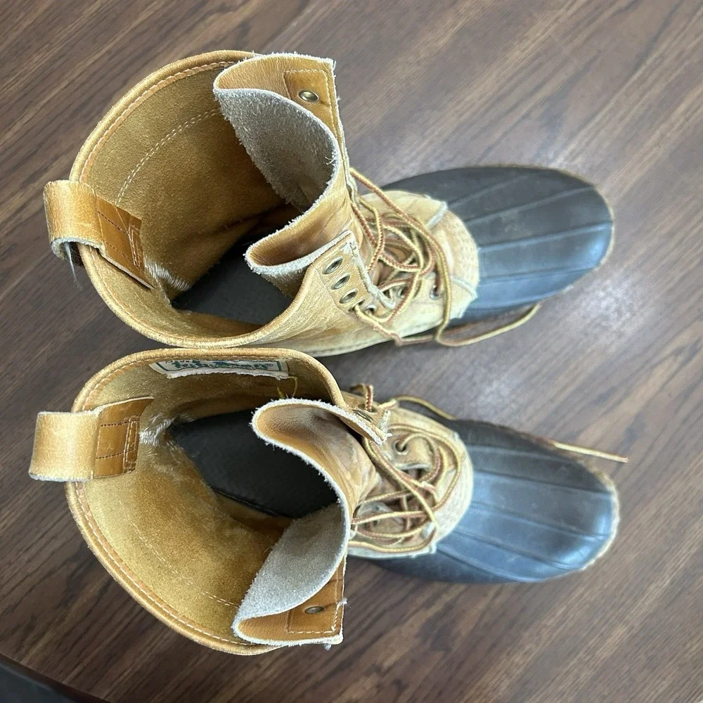 Vintage L.L. Bean Maine Hunting Shoe Duck Boots Made In USA Mens 9 Bean Boot